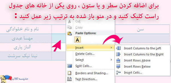 آموزش word