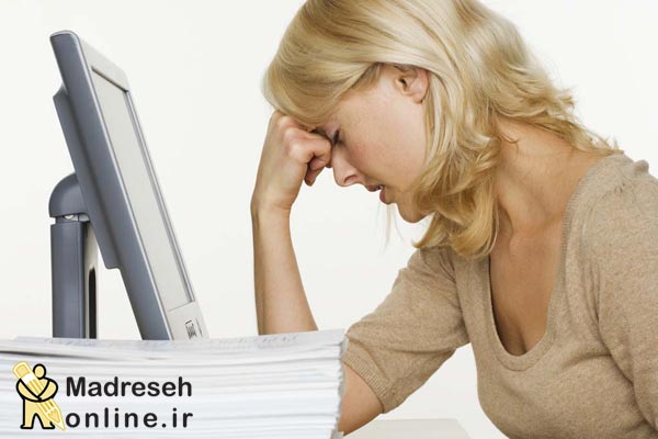 استرس, مدرسه آنلاین,