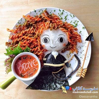 تزیین غذا برای بچه ها و بزرگا