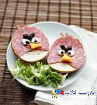 تزیین غذا برای بچه ها و بزرگا