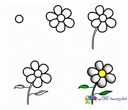 آموزش نقاشی گل