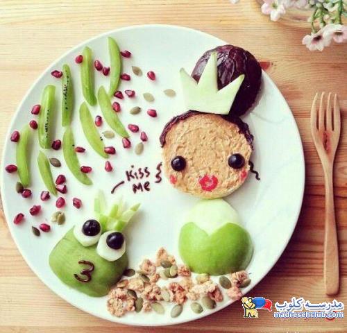تزیین غذا برای بچه ها و بزرگا