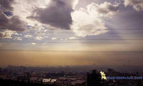 تصاویری از هوای آلوده این روزهای تهران!