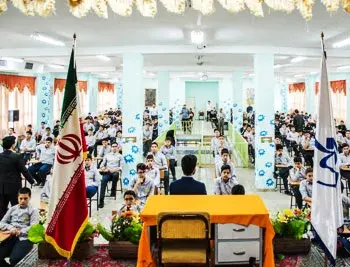 مدرسه فرهنگ، سالن برگزاری آزمون در دبیرستان  پسرانه فرهنگ در تهرانپارس 