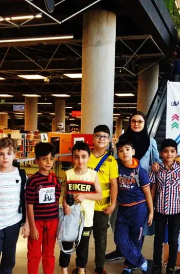 مدرسه سلام همت، بازدید دانش آموزان مجتمع پسرانه سلام همت از باغ کتاب