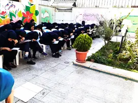 مدرسه آفاق بدیع، مراسم زیارت عاشورای دبیرستان دخترانه در منطقه 22