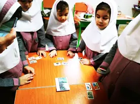 مدرسه  جوانه های علم وفرهنگ، بازی فکری در پیش دبستان ودبستان غیرانتفاعی دخترانه جوانه های علم وفرهنگ منطقه 4