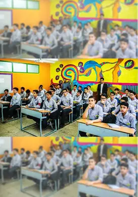 مدرسه فرهنگ، کلاس درس با فضای مناسب و استاندارد دبیرستان غیردولتی فرهنگ
