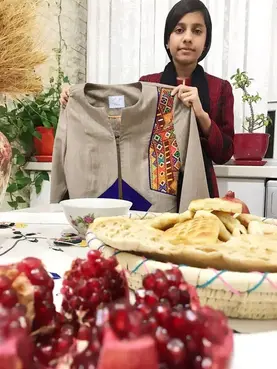 مدرسه آتیه سازان، تصویری از پروژه صنایع دستی دانش آموز دبیرستان آتیه سازان