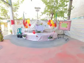 مدرسه بشرا، عکس حیاط دبیرستان دوره اول دخترانه بشرا منطقه 2