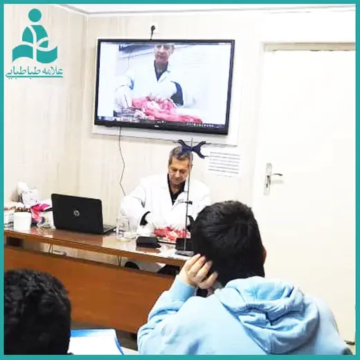 مدرسه علامه طباطبایی (واحد ادونس)، تصویر تشریح قلب در کلاس زیست شناسی دبیرستان علامه طباطبایی واحد ادونس