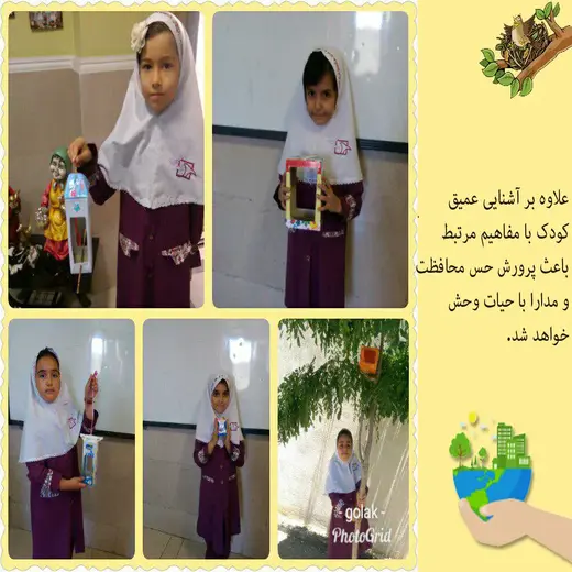 مدرسه صدرا نوین، آموزش دوستی با محیط زیست با ساخت لانه پرنده