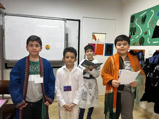 مدرسه  علامه طباطبایی واحد آبشناسان، پروژه آشنایی با شاعران فارسی زبان  پایه سوم در دبستان پسرانه علامه طباطبایی آبشناسان 